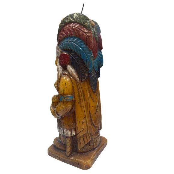 Vintage Candle Native American Figure - Picture 2 of 9